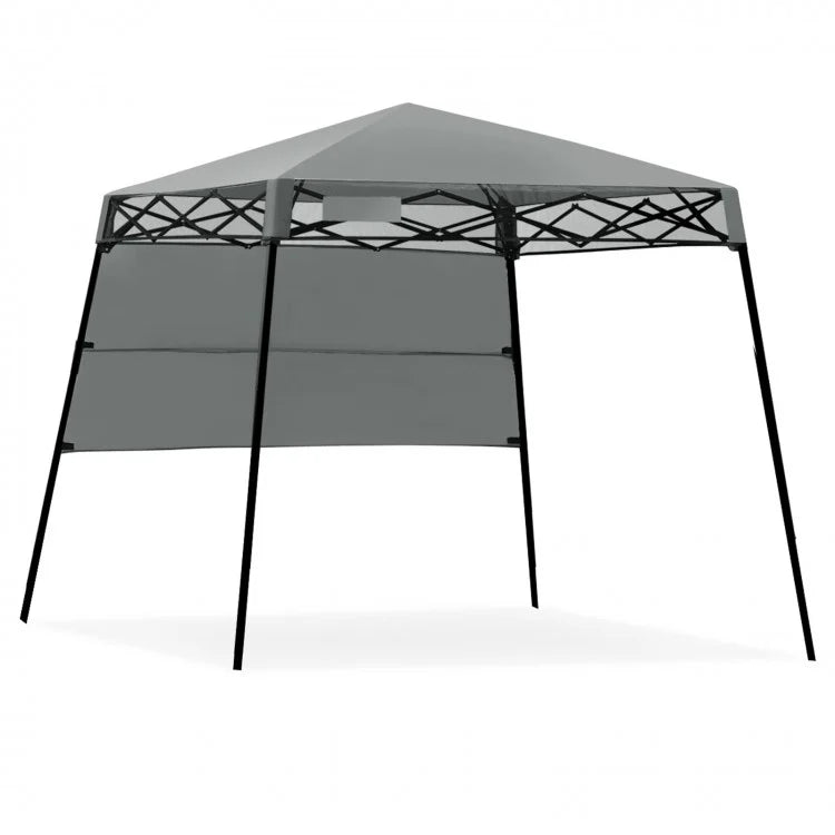Costway 7x7 ft Canopy Pop-Up Tent with Carry Bag - Suitable for Camping, Weddings, and Parties