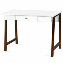 Load image into Gallery viewer, Modern Minimalist White Desk with Drawers - Computer Desk Writing Table Ideal for Bedroom and Dormitory
