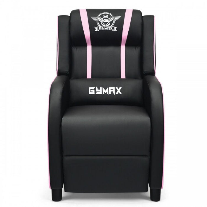 Multi-Functional PU Leather Gaming Massage Recliner Chair with Footrest