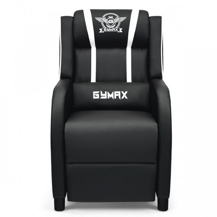 Multi-Functional PU Leather Gaming Massage Recliner Chair with Footrest