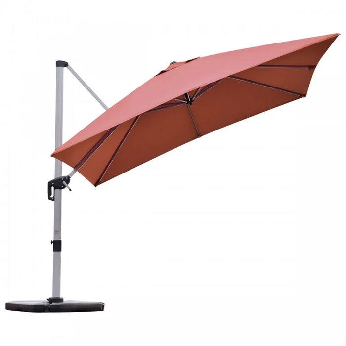 10 Ft Outdoor Patio Umbrella Canopy, 360° Rotation, Weather-Resistant