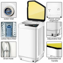 Charger l&#39;image dans la galerie, 7.7 lbs Capacity Fully Automatic Washing Machine for Home Use
