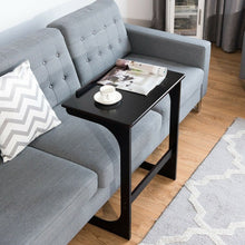 Load image into Gallery viewer, Modern Minimalist Brown Tiltable Sofa Side Table
