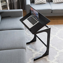 Load image into Gallery viewer, Modern Minimalist Brown Tiltable Sofa Side Table
