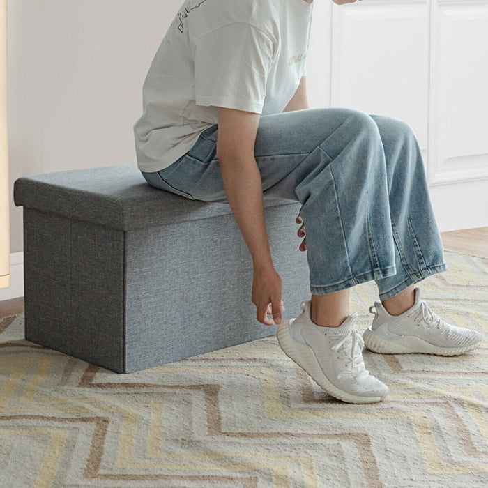 Multifunctional Minimalist Folding Storage Ottoman