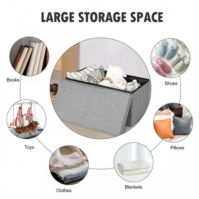 Multifunctional Minimalist Folding Storage Ottoman