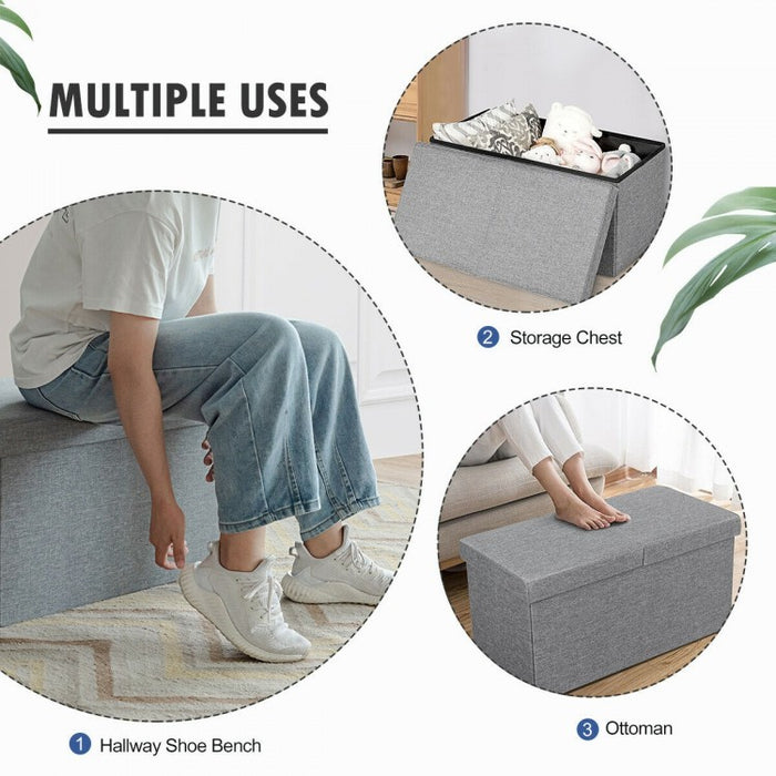 Multifunctional Minimalist Folding Storage Ottoman