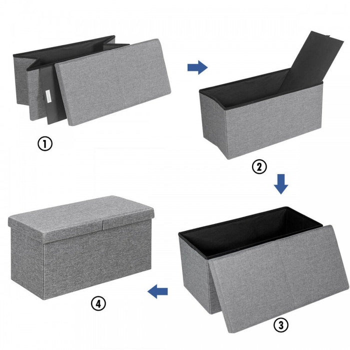 Multifunctional Minimalist Folding Storage Ottoman