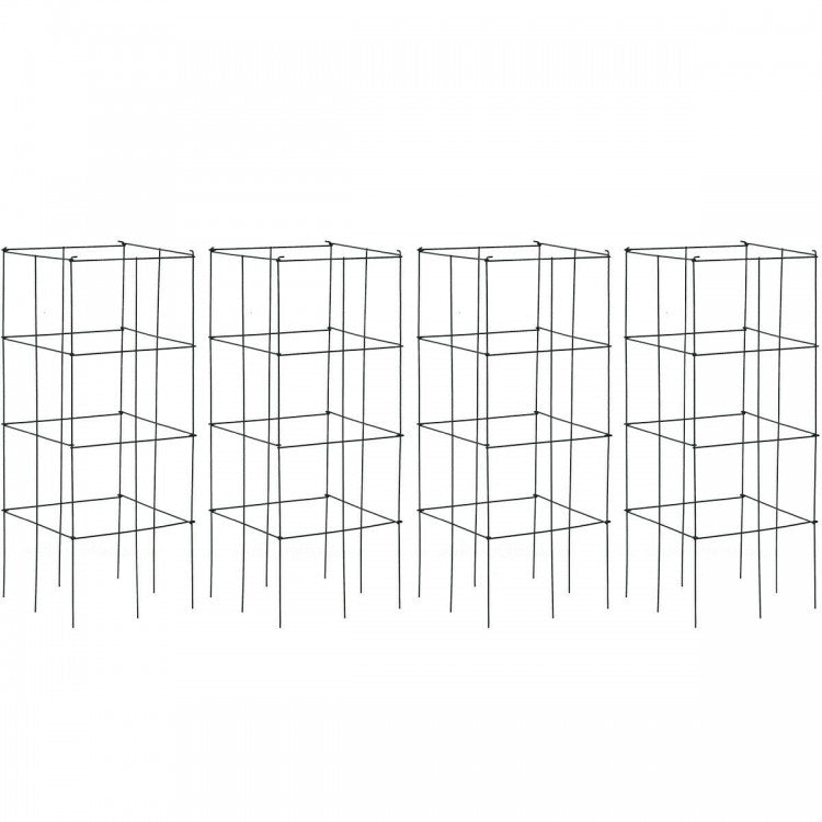 4-Pack Outdoor Garden Trellis for Climbing Plants and Vegetables