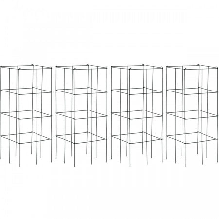 4-Pack Outdoor Garden Trellis for Climbing Plants and Vegetables