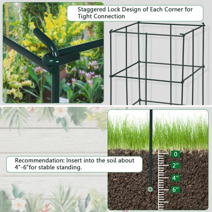 4-Pack Outdoor Garden Trellis for Climbing Plants and Vegetables