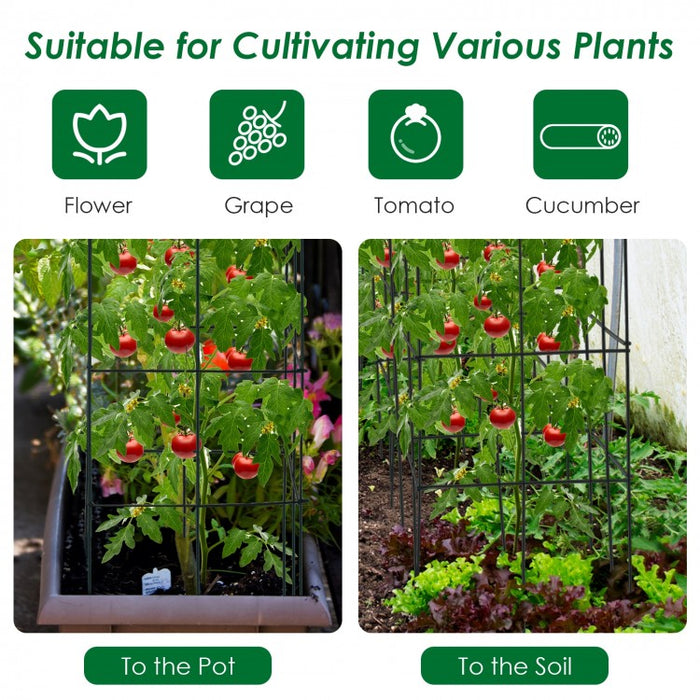 4-Pack Outdoor Garden Trellis for Climbing Plants and Vegetables