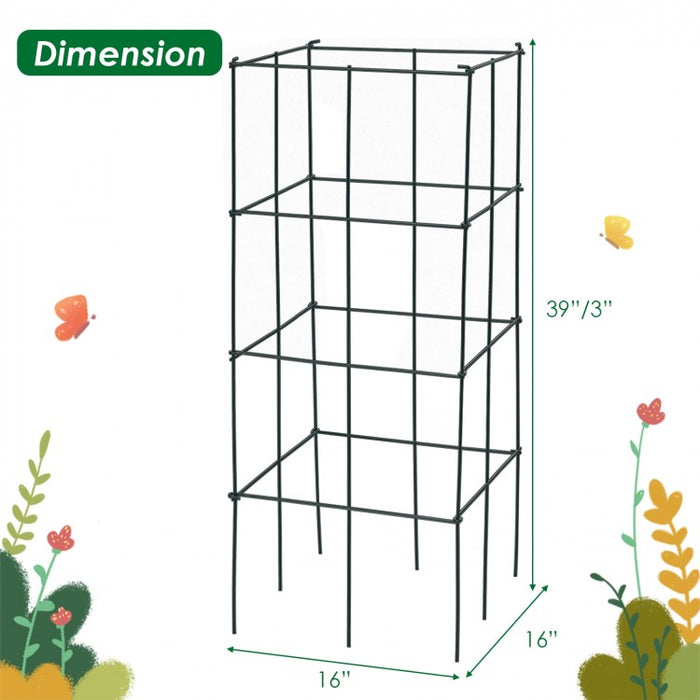 4-Pack Outdoor Garden Trellis for Climbing Plants and Vegetables