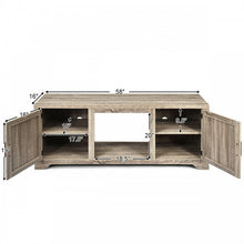 Charger l&#39;image dans la galerie, 65-inch Wooden TV Stand with 2 Cabinet Doors
