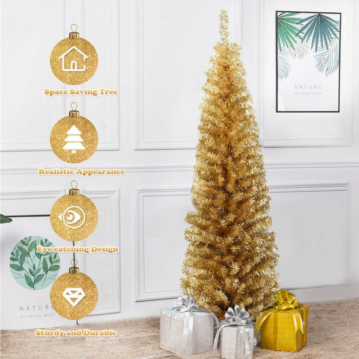 6-Foot Artificial Christmas Tree for Christmas Decorations - Suitable for Home, Store, and Office