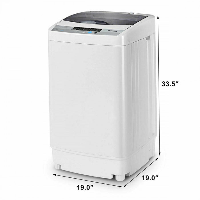 White Fully Automatic Mini Portable Washing Machine for Home and Dorm