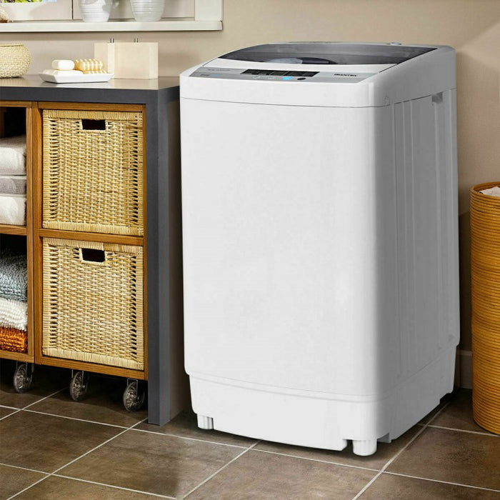 White Fully Automatic Mini Portable Washing Machine for Home and Dorm