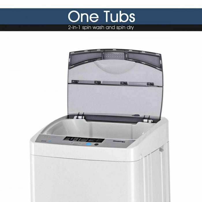 White Fully Automatic Mini Portable Washing Machine for Home and Dorm
