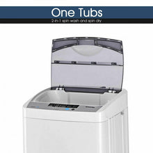 Charger l&#39;image dans la galerie, White Fully Automatic Mini Portable Washing Machine for Home and Dorm
