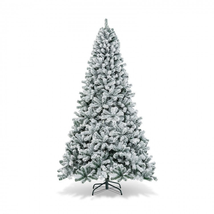 9-Foot PVC Artificial Christmas Tree with X-Shaped Metal Stand - Suitable for Home, Apartment, and Hotel Christmas Decorations