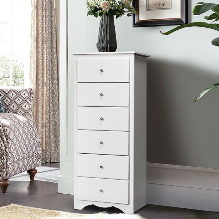 Multifunctional 6-Drawer Armoire Jewelry Cabinet Storage