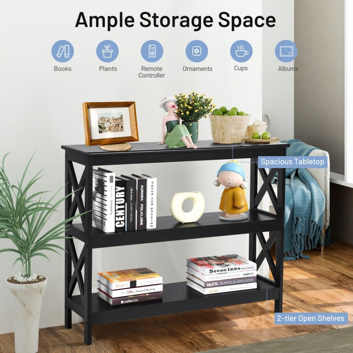 Costway Entry Console Table - Sofa Side Table and TV Stand, Suitable for Living Room and Porch