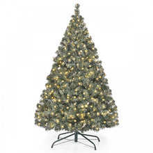 Charger l&#39;image dans la galerie, PVC Artificial Christmas Tree with 200 Pre-Installed LED Lights and Metal Stand - Suitable for Indoor and Outdoor Christmas Party Decorations
