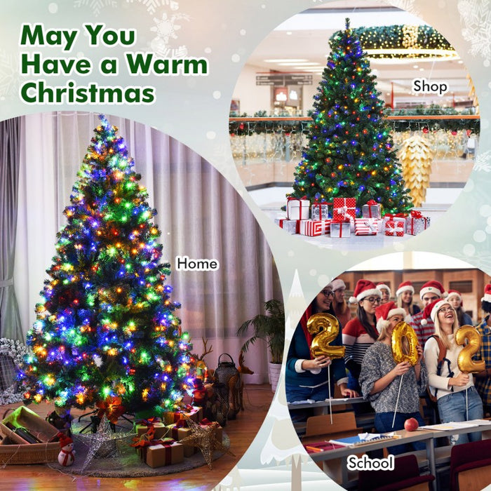 2024 Christmas Decoration Artificial Christmas Tree with 550 LED Lights - Suitable for Apartment and Office