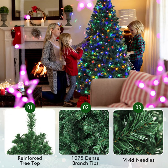 2024 Christmas Decoration Artificial Christmas Tree with 550 LED Lights - Suitable for Apartment and Office
