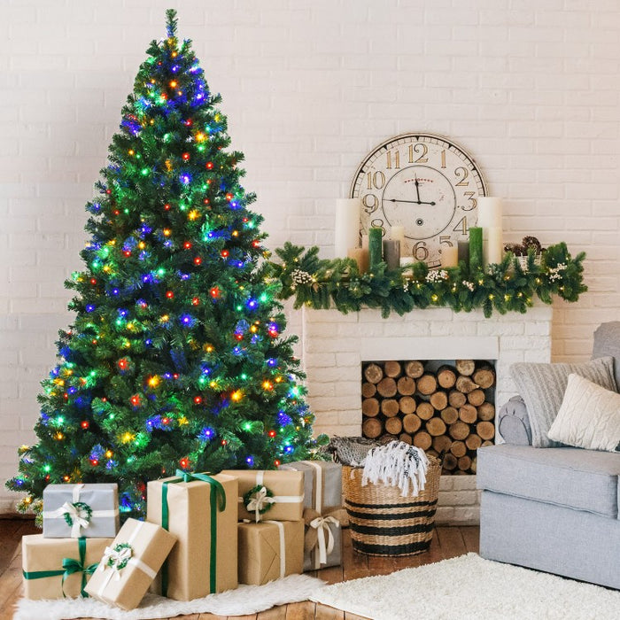 2024 Christmas Decoration Artificial Christmas Tree with 550 LED Lights - Suitable for Apartment and Office