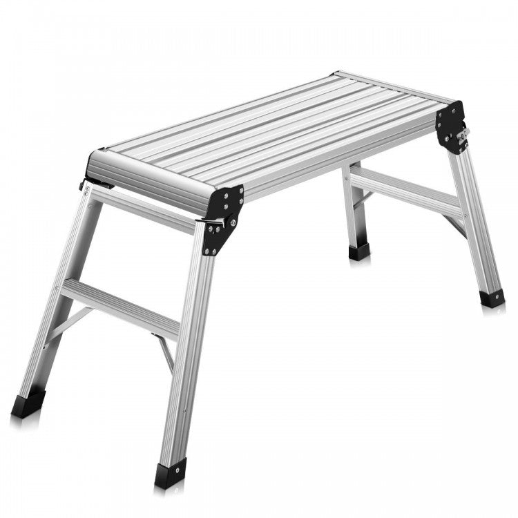 Portable Heavy-Duty Aluminum Folding Ladder for Indoor and Outdoor Home Use