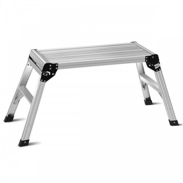 Portable Heavy-Duty Aluminum Folding Ladder for Indoor and Outdoor Home Use