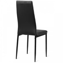 Load image into Gallery viewer, Modern Stylish 6-Piece Black High Back Dining Chairs
