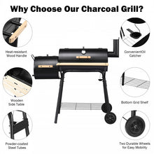 Load image into Gallery viewer, Outdoor Patio Camping Black Charcoal Grill
