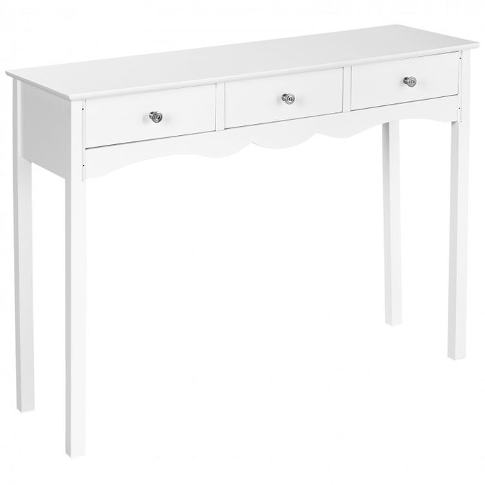 Modern Minimalist Entryway Hall Table with Drawers
