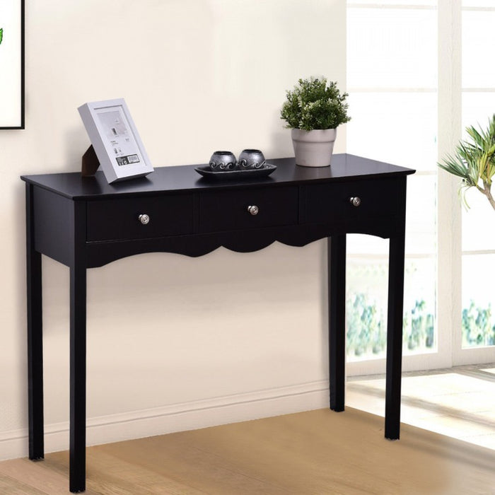 Modern Minimalist Entryway Hall Table with Drawers