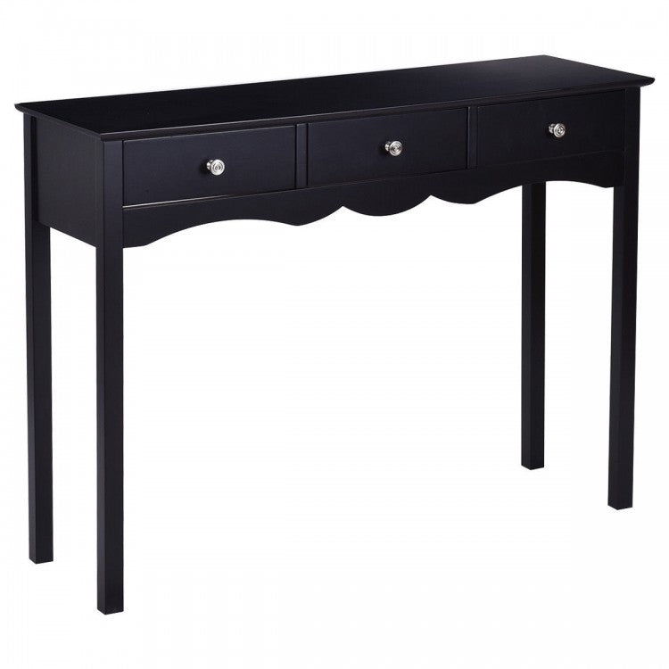 Modern Minimalist Entryway Hall Table with Drawers