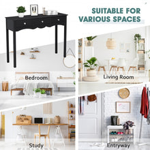 Load image into Gallery viewer, Modern Minimalist Entryway Hall Table with Drawers

