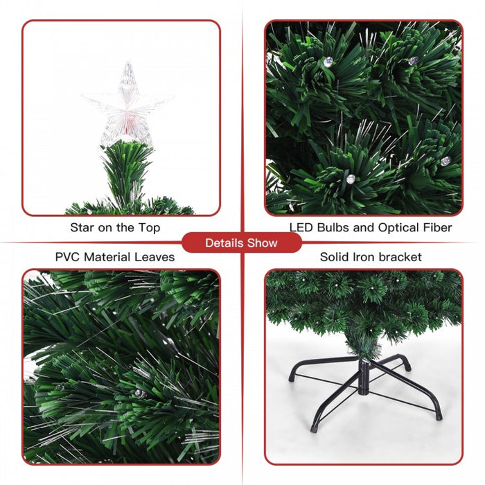 2024 Christmas Glamorous Tree with Multicolor LED Lights and Flashing Mode - Suitable for Christmas Events