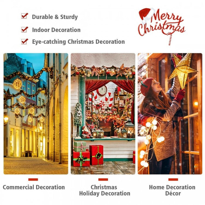 2024 Christmas Decorations - Christmas Tree with Flashing Mode and Metal Stand - Suitable for Parties and Events