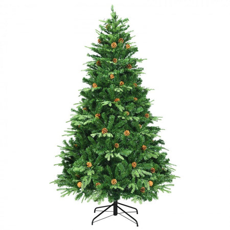 Artificial Christmas Tree with Pinecones and LED Lights - Suitable for Christmas Decorations