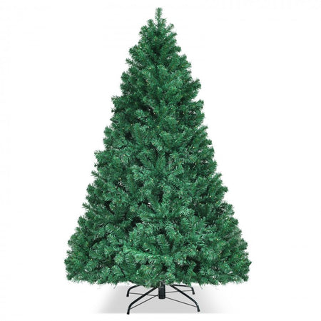 2024 Artificial Christmas Tree with Built-in LED Lights and Metal Stand - Perfect for Christmas Party Decorations