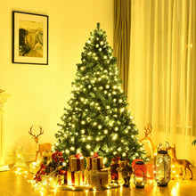 Load image into Gallery viewer, 2024 Artificial Christmas Tree with Built-in LED Lights and Metal Stand - Perfect for Christmas Party Decorations
