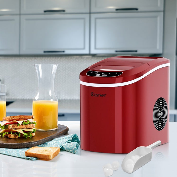 Mini Portable Ice Maker with 2.2L Water Tank and Included Scoop