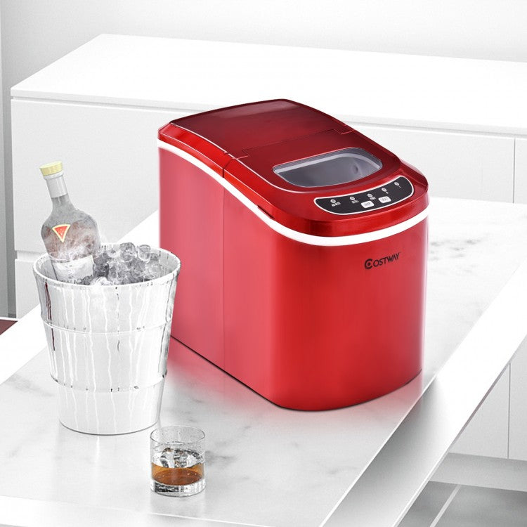 Mini Portable Ice Maker with 2.2L Water Tank and Included Scoop