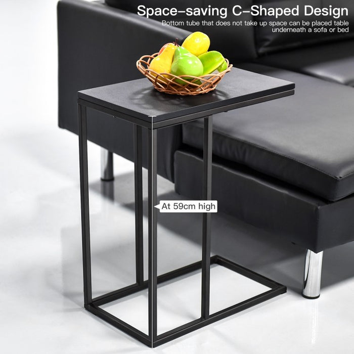 Affordable Black Coffee Steel Frame Side Table for Living Room Sofa