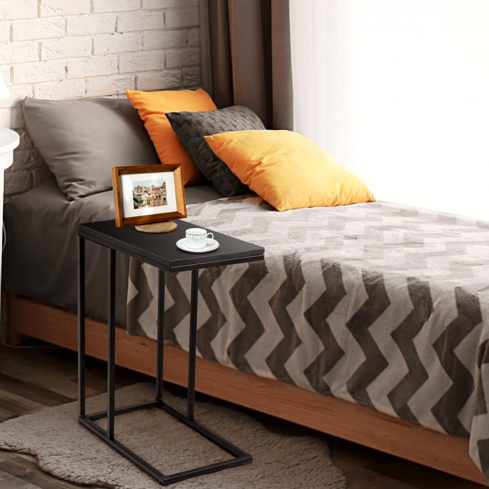 Affordable Black Coffee Steel Frame Side Table for Living Room Sofa