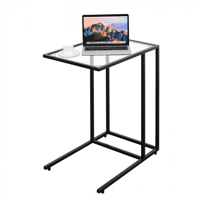 Glass Top Coffee Sofa Side Table - Living Room Furniture
