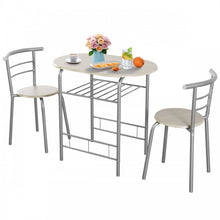 Charger l&#39;image dans la galerie, Dining Room Tables for Small Spaces - 3-Piece Set with 2 Chairs - Suitable for Kitchen and Restaurant
