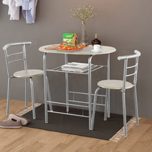 Charger l&#39;image dans la galerie, Dining Room Tables for Small Spaces - 3-Piece Set with 2 Chairs - Suitable for Kitchen and Restaurant
